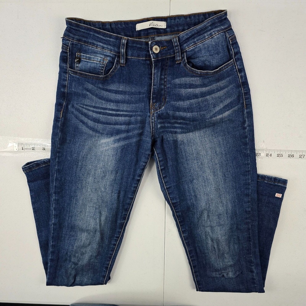 Kancan Channel High rise skinny jeans blue denim‎ womens 7/27 slim 4475